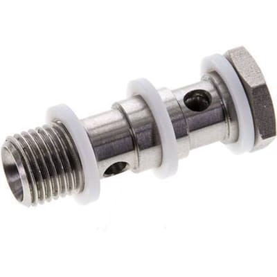 Banjobout 2-weg RVS G1/4'' Buitendraad PTFE 42mm