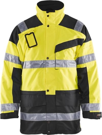 Blåkläder 4426-1997 Parka (Uitneembare voering) High Vis Geel/Zwart maat XXL