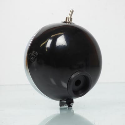 front optic p2r voor bromfiets peugeot 50 103 rond zwart 134mm nieuw