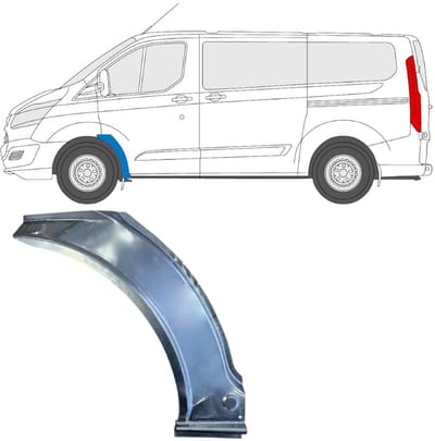 Reparatiepaneel voorste spatbord voor Ford Transit Custom 2013-2023 / Links