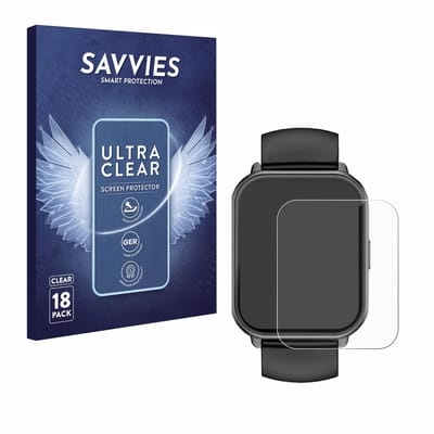 Savvies - Screenprotector voor Huakua 1,65" - Folie Beschermfolie transparant 18 Stuks