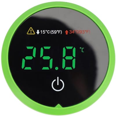 SnelShoppen - Digitale Temperatuurmeter voor Aquarium met LED Display, Zelfklevende Thermometer, Hoge Nauwkeurigheid voor Zoetwater en Zoutwater