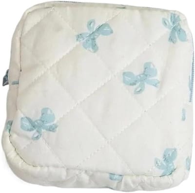 Maandverband Opbergtas - Menstruatie Pouch - Persoonlijke Organisatie - Discreet Ontwerp - 12.5 cm - Hart Print