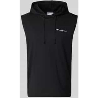 Hoodie met labelstitching