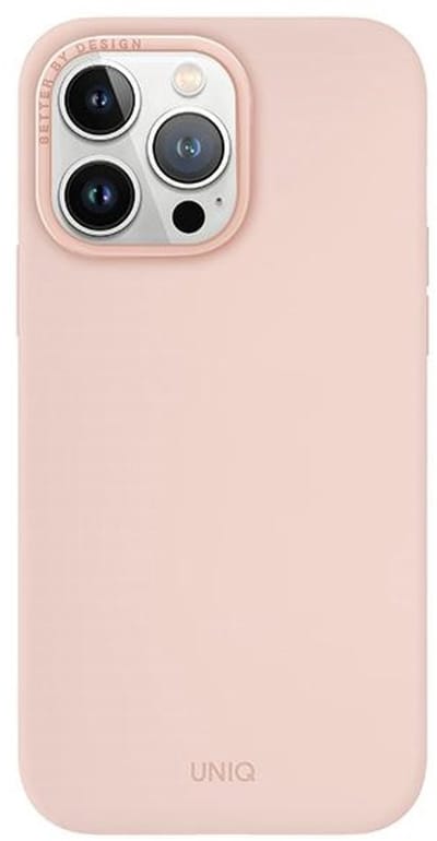 Uniq Lino Hue Serie - iPhone 15 Pro Max Hoesje - Roze - Magclick Opladen