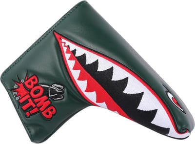 Golf Putter Cover - Blade Putter Beschermer - Golf Club Bescherming - Duurzaam Kunstleer - Standaard Maat - Donkergroen