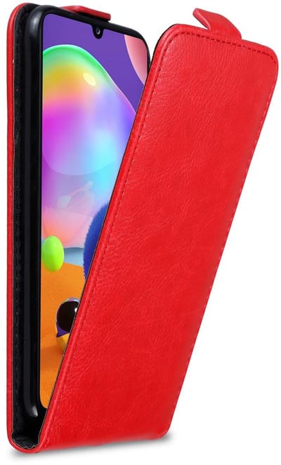 Cadorabo Hoesje geschikt voor Samsung Galaxy A31 in APPEL ROOD - Beschermhoes in flip design Case Cover met magnetische sluiting