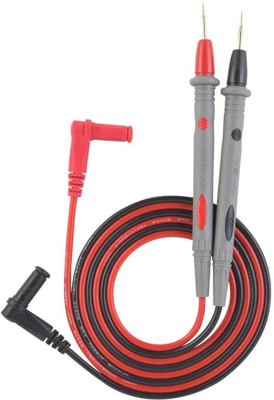Multimeter Meetsnoeren - Testkabels - Elektronica Testen - Koperen Penpunt - 109cm - Zwart