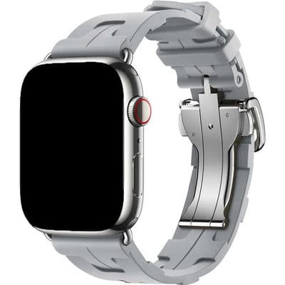 2+1 | Apple Watch Bandje Kilim - Siliconen - Grijs