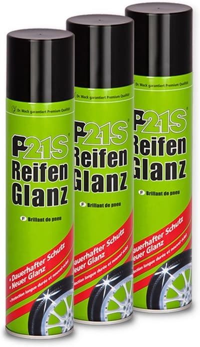 Bandenglans Spray - Zwarte Banden - Auto Onderhoud - Duurzame Bescherming - 3x 400ml