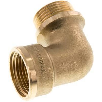 G 1'' F/M Messing L-Fitting 90graden 16 Bar - FL2E-FM-B-100G