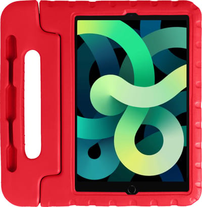 Hoes - Geschikt voor Apple iPad Air 5 (2022) - 10.9 inch - 5e Generatie - M1 - Kinderhoes Shockproof Bumper - Kidsproof Case - Tablet Hoesje - Kinder Hoesje Cover - Rood