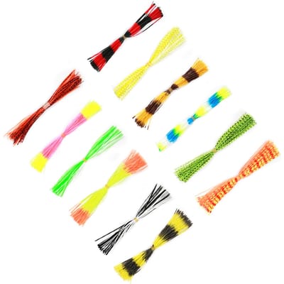 600 Strengen Zacht Siliconen Lure Rokjes Accessoire voor DIY Spinnerbaits Jig Lure yellow