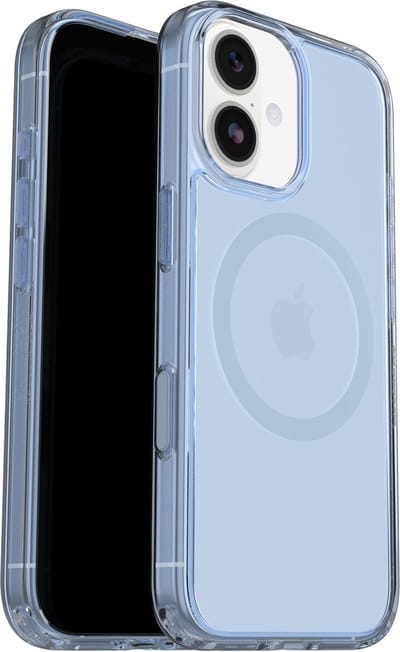 OtterBox Symmetry Clear MagSafe Camera Control Apple iPhone 17 Silver Glade - blue