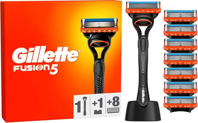 Scheersysteem voor Mannen met 8 Navulmesjes en Lubrastrip - Gladde Scheerbeurt