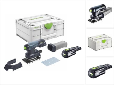 Festool RTSC 400-Basic accu-schuifzaag 18 V 80 x 130 mm borstelloos + 1x accu 3,0 Ah + Systainer - zonder oplader