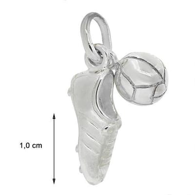 Blinx Jewels Zilveren Hanger Voetbal en Voetbalschoen