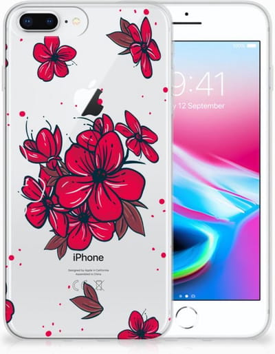 Apple iPhone 7 Plus | 8 Plus TPU Case Blossom Red