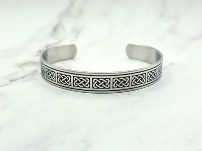 Mei's - Muse Knot of Unity - armband heren - RVS zilver/zwart - polsmaat verstelbaar