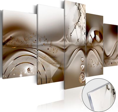 Schilderijen Op Canvas - Afbeelding op acrylglas - Artistic Disharmony [Glass] 200x100 - Artgeist Schilderij