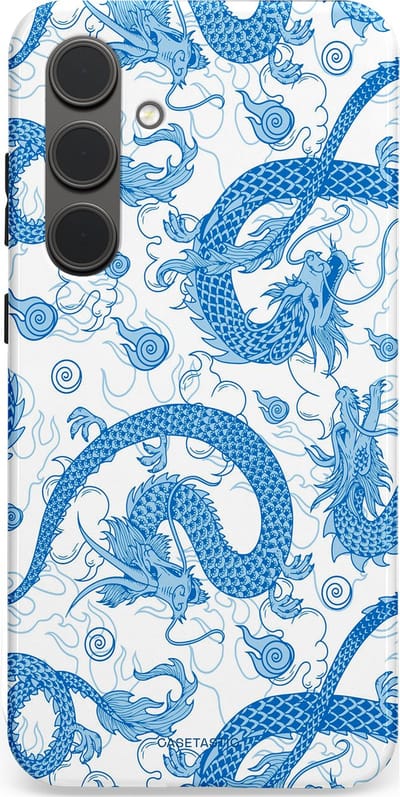 Casetastic Hoesje Geschikt voor Samsung S24 Plus - Stijlvolle Beschermende Duo-layer Case - Drakengloed