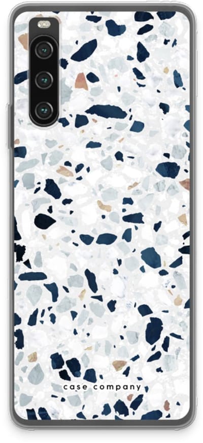 Case Company® - Hoesje geschikt voor Sony Xperia 10 IV hoesje - Terrazzo N°1 - Soft Cover Telefoonhoesje - Bescherming aan alle Kanten en Schermrand