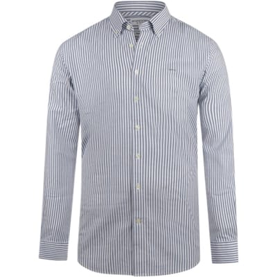 McGregor Sretch Oxford Shirt Big Stripe Navy Größe: S | Casual hemden Outlet | Herren | Blau