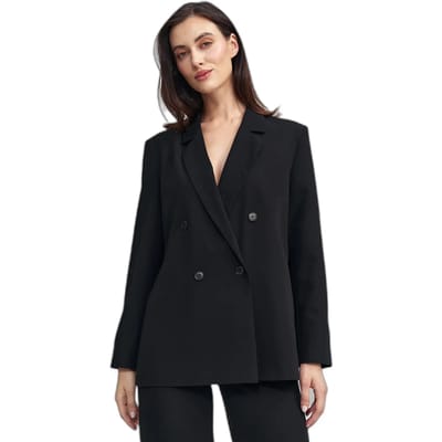 Dames oversized knoopblazer Nife