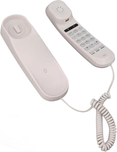Vaste Telefoon voor Thuis of Kantoor - Muurmonteerbaar en Hoorntelefoon met Duidelijk Geluid