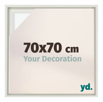 Your Decoration - Baklijst 70x70 cm - Wit Mat - Baklijst voor Canvas - MDF - Lyon