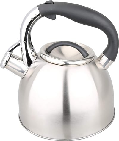 Waterkoker Met Fluitje - Thee Waterkoker - Water Koken - Voor Alle Warmtebronnen - 3 Liter - Grijs