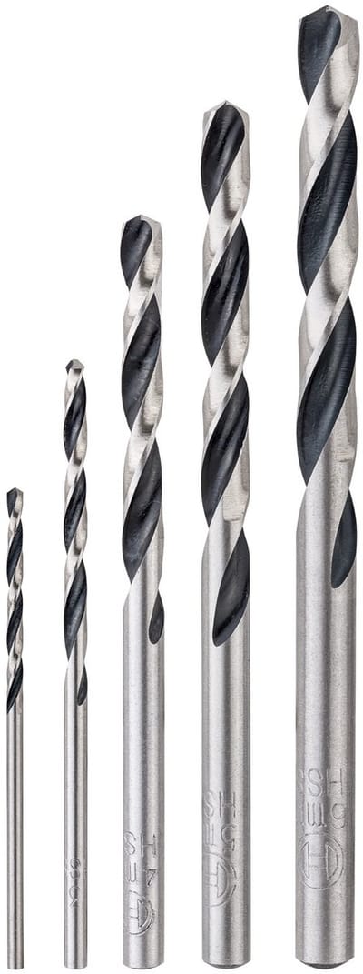 Bosch 2608577345 HSS spiraalboor PointTeQ 5-delige set