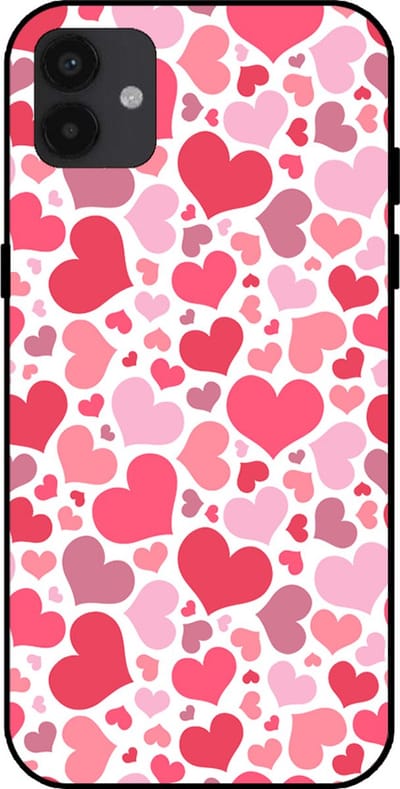 Smartphonica Telefoonhoesje Geschikt voor Samsung Galaxy A04 met Hartjes Print - Hearts Design TPU Backcover Case - Kinder Hoesje met Hartjes Design geschikt voor Samsung Galaxy A04