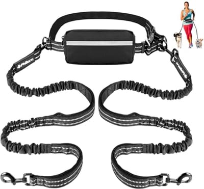 Handsfree Hondenriem Met Verstelbare Heupriem Voor Middelgrote En Grote Honden - Perfect Voor Hardlopen En Wandelen