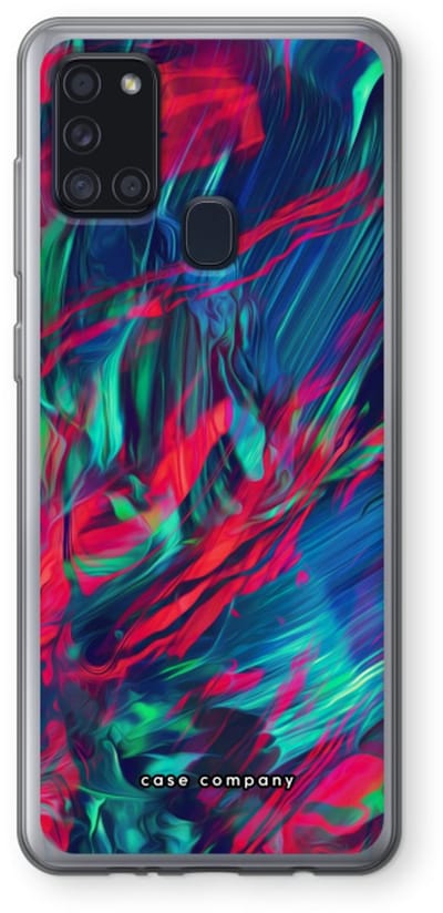 Case Company® - Hoesje geschikt voor Samsung Galaxy A21s hoesje - Pilgrims Of The Sea - Soft Cover Telefoonhoesje - Bescherming aan alle Kanten en Schermrand