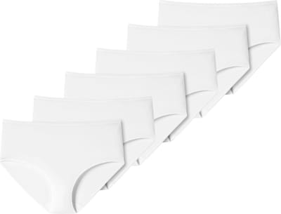 Schiesser Dames midi slip 6 pack 95/5 cotton