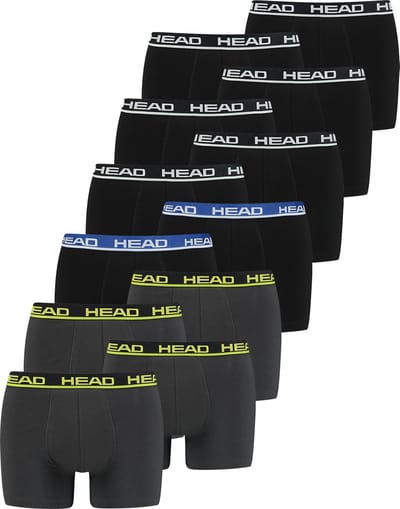 BOXERS Set van 12 stuks Head Basic Boxerbroek voor heren, shorts, ondergoed, ondergoed