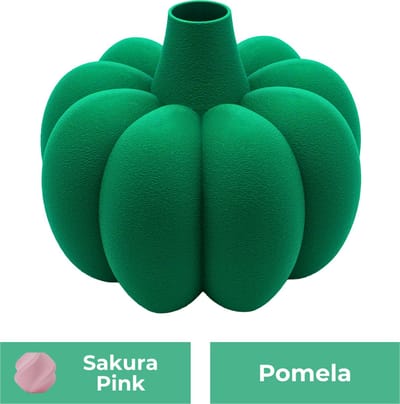 Pomela organische vaas – Decoratieve vaas - Sakura Roze - 3d geprinte vaas – geschikt voor droogbloemen - :hoogte: