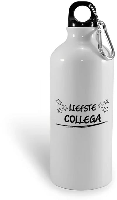 Hacebo® - Liefste collega waterfles - Collega - een collega - werk - collega's - baan - afscheidscadeau - verjaardagscadeau - kado - gift - geschenk - water fles - 400ML