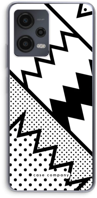 Case Company® - Hoesje geschikt voor Xiaomi Redmi Note 12 hoesje - Pop Art #5 - Soft Cover Telefoonhoesje - Bescherming aan alle Kanten en Schermrand