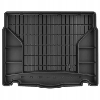 Rubberen kofferbakmat met organizer – Opel Astra IV J Hatchback (2009-2015, reservewiel, onderste vloer) – TPE – Hoge randen – Anti-slip – Maatwerk