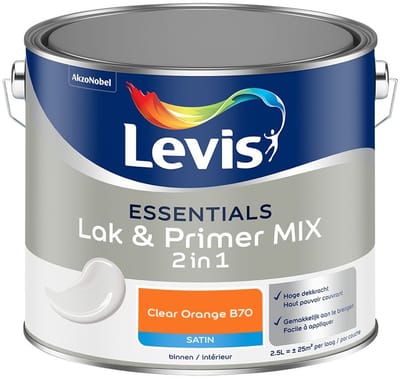 Levis - Essentials Lak & Primer Mix - Clear Orange B70 - Mengverf - 2,5 L