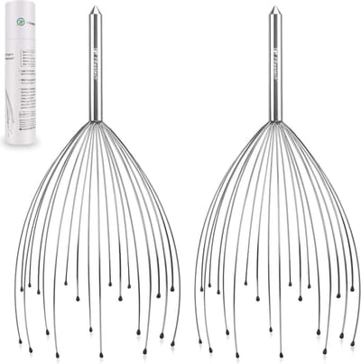 Hoofdmassage Spinner met 20 Vingers voor Diepe Ontspanning en Stressverlichting