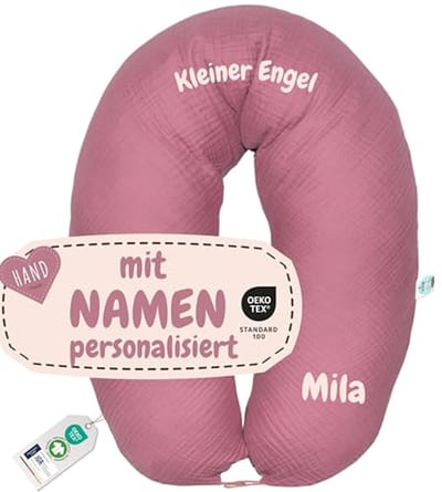 Voedingskussen XXL - Zwangerschapskussen Positioneringskussen - Ontspannen Slapen - Extra Stille Vulling - 190x30cm - Patchwork Roze