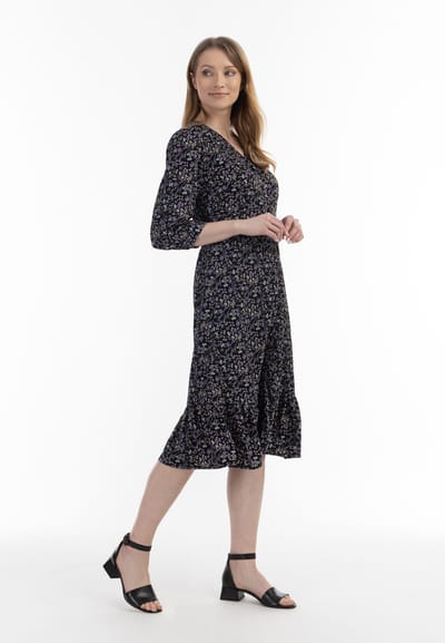 midi-jurk met bloemenprint van usha