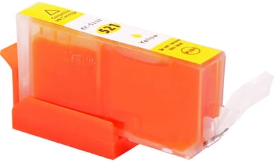 ABC huismerk inkt cartridge geschikt voor Canon 521Y CLI-521 geel voor Canon Pixma IP-3600 IP-4600 IP-4600X IP-4700 MP-540 MP-550 MP-560 MP-620 MP-630 MP-640 MP-640R MP-980 MP-990 MX-860 MX-870