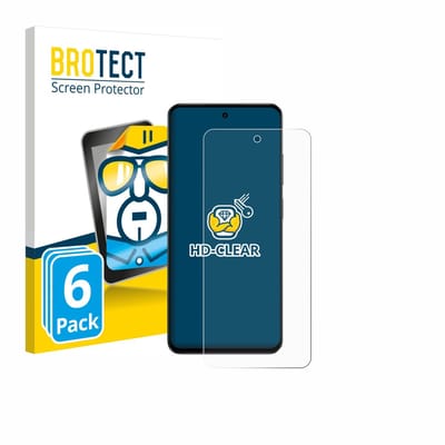 BROTECT - Screenprotector voor realme P3 Lite - Folie Beschermfolie transparant 6 Stuks