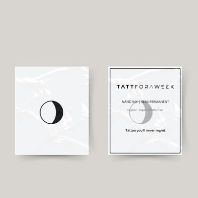 Tijdelijke tattoo maanstand I | Neptattoo volwassenen | Tijdelijke tattoo voor volwassenen | Temporary tattoo | Plaktattoos voor volwassenen | Neptattoos | Probeer zorgeloos een tattoo | tattforaweek