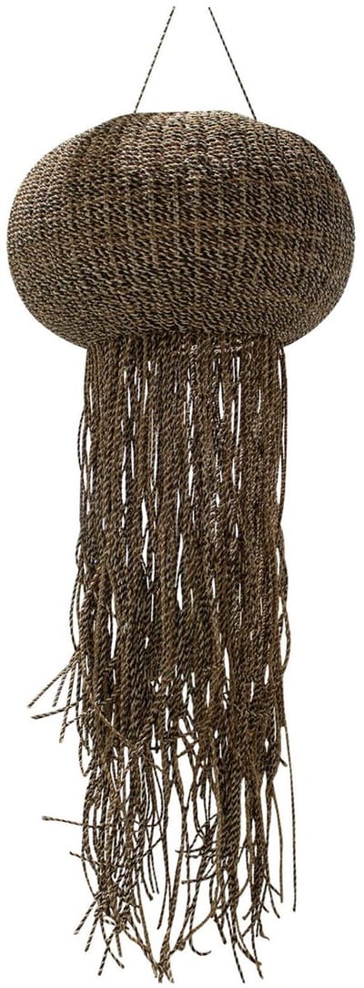 PTMD Goa Brown Hanging Lamp Braided Jellyfish L