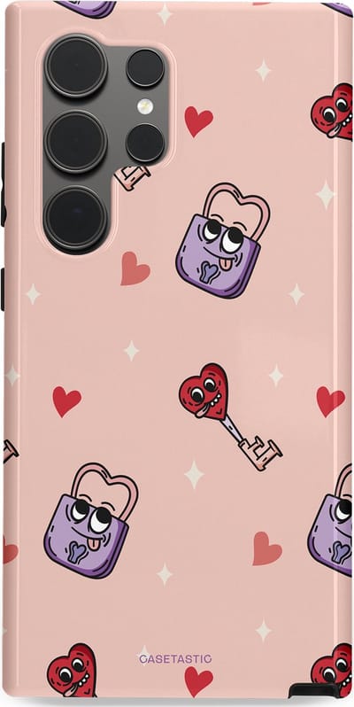 Casetastic Hoesje Geschikt voor Samsung S24 Ultra - Stijlvolle Beschermende Duo-layer Case - Jij bent mijn match